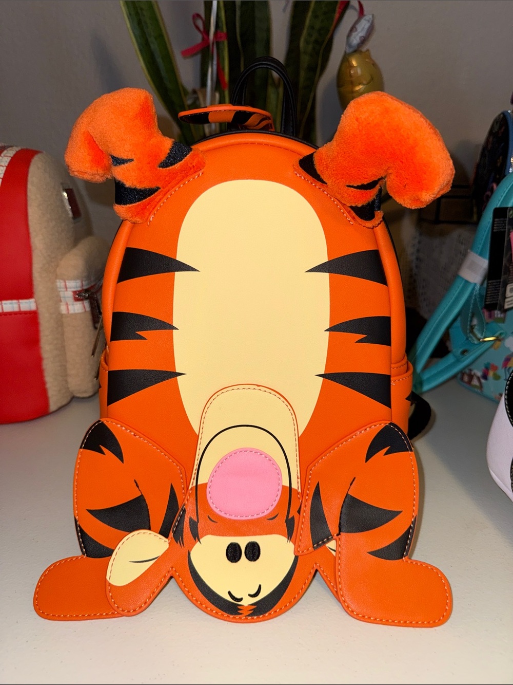 Disney Orange & Cream Tigger Kids Plush Character Backpack